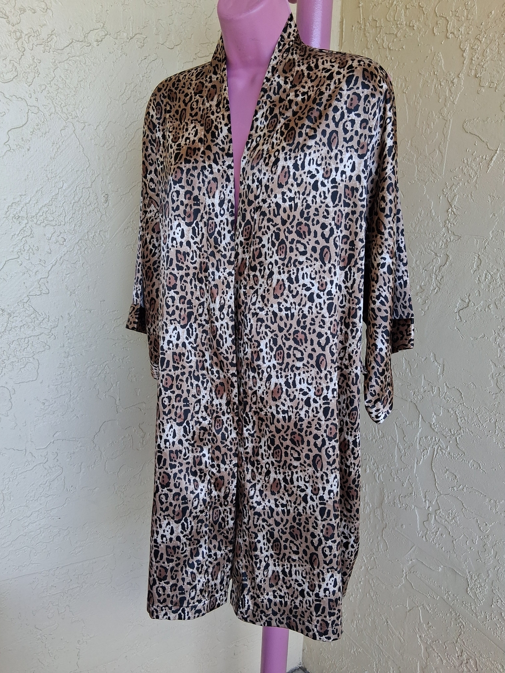 Victoria's Sectet Leopard Satin Robe